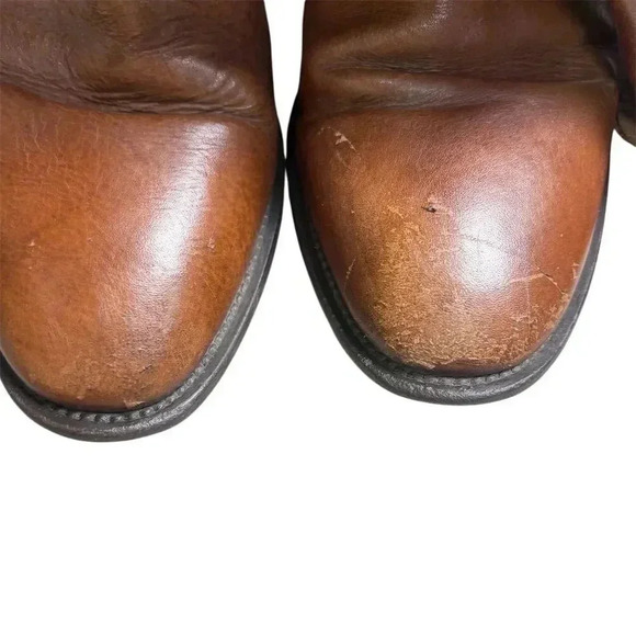 Francesco Morichetti Women's Brown Leather Riding Boots Size EU 37 - Picture 12 of 12